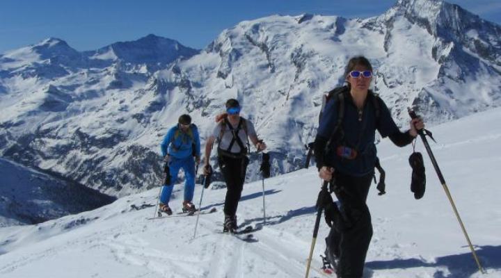 Montée à Foliette en ski de rando - Sainte Foy Tarentaise - Vanoise