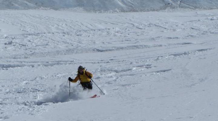 Ski de randonnée en Vanoise - le glacier du Geay
