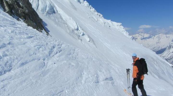 Descente du Pigne d'Arolla 3790m - guides des Arcs