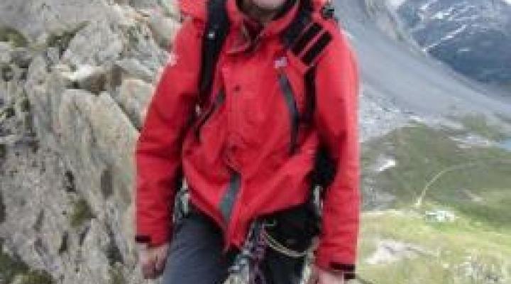 Aiguille de la Vanoise le sommet de la voie Desmaison