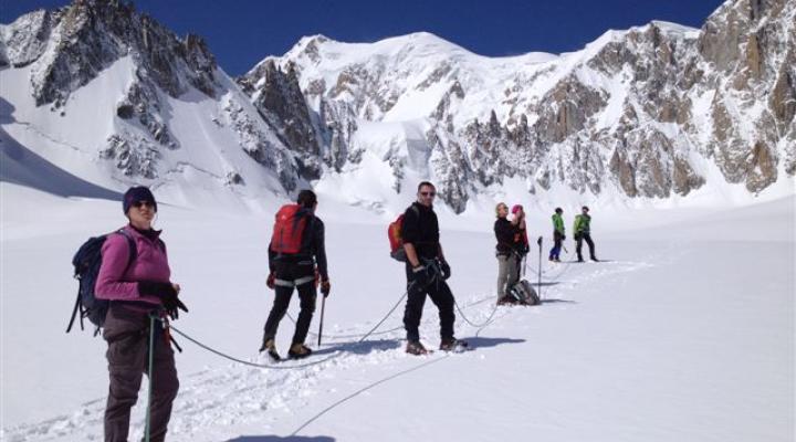 randonnée sur la vallée blanche