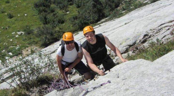 Escalade Séloge avec les guides des Arcs