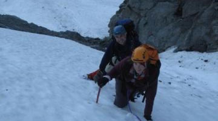 En montant le glacier de la Vuzelle