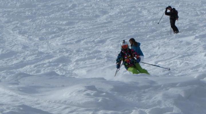 Neige poudreuse - hors piste secteur Villaroger - Les arcs