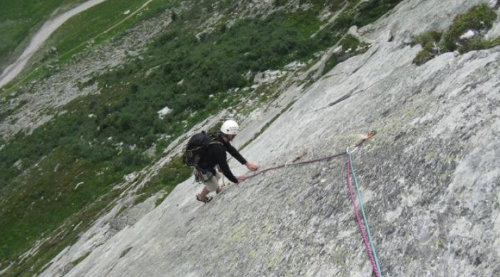escalade à la grande falaise de seloge