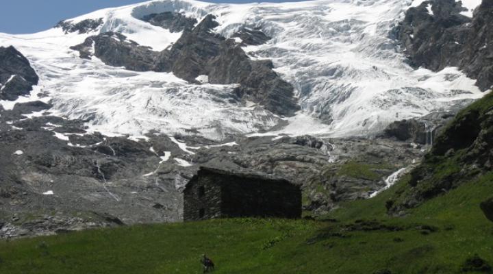 En descendant du dôme de la sache