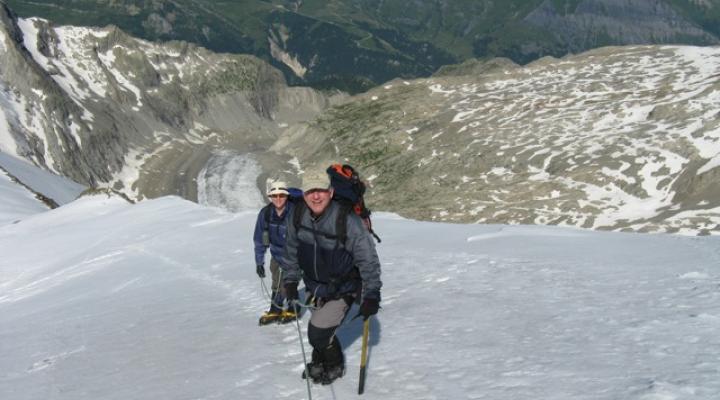 arrivée au dôme de Glaciers