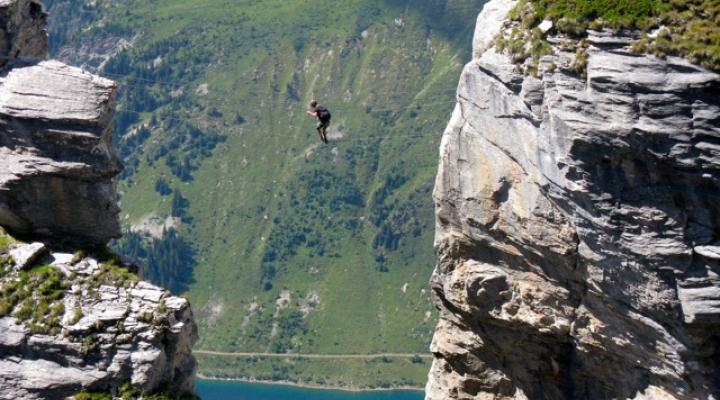 via ferrata rocher du vent guide des arc