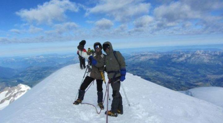 Sommet du Mont Blanc pour Gilles et Olivier