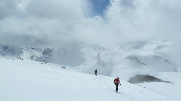 Montée au col du Montet.