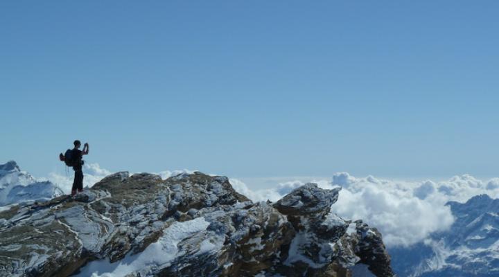Au sommet de la pointe de la Galise.