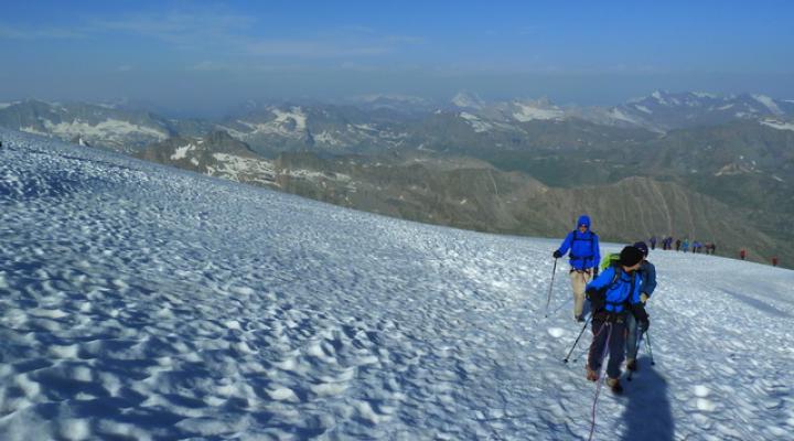 à 3700m d'altitude, près de la Becca Di moncorvé.