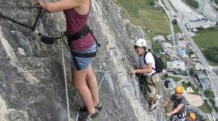 Via ferrata de Val d'Isère - sortie des Plates de la Daille