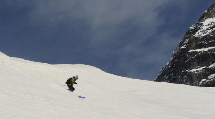 Descente du glacier du Geay Mont Pourri - massif de la Vanoise