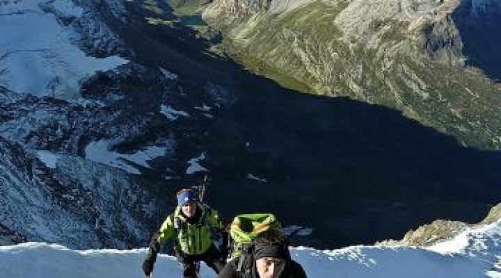 Quelques mètres sous le sommet du mont Pourri.