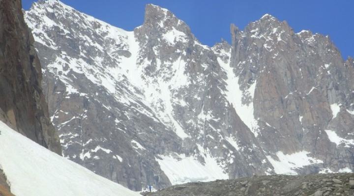 Aiguille Verte vue du refuge du Couvercle 