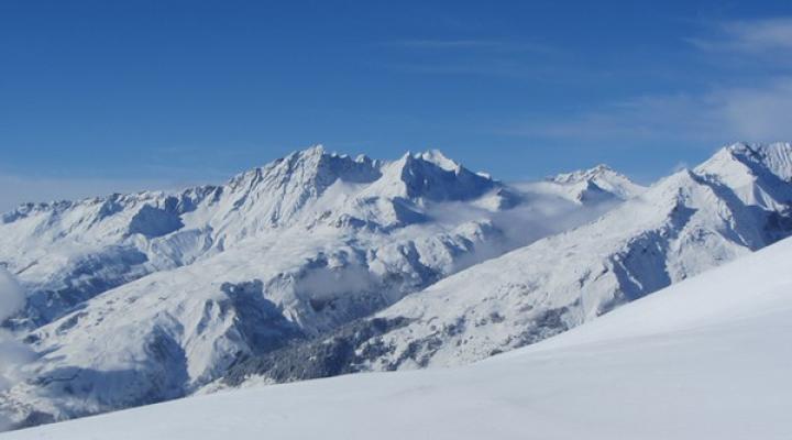 massif du Beaufortain depuis la Rosière