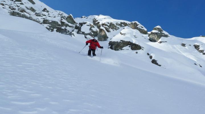 Face nord de la pointe de Friolin