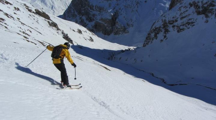 Ski hors piste à Val d'Isère tour du Charvet