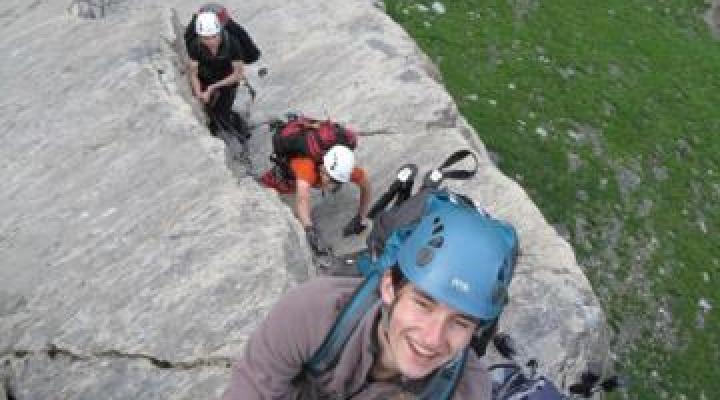 via ferrata rocher du vent guide des arc