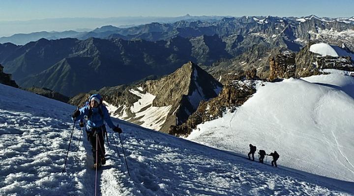 Près du sommet du Grand paradis