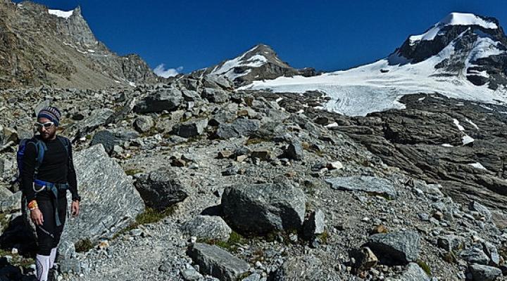 Découverte du matériel sous le Ciarforon.