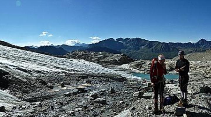 Découverte du matériel sous le Ciarforon.