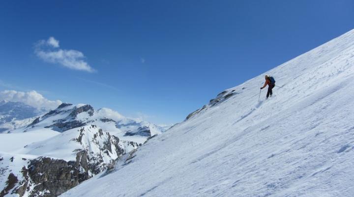Ski de randonnée face nord de la Tsanteleina