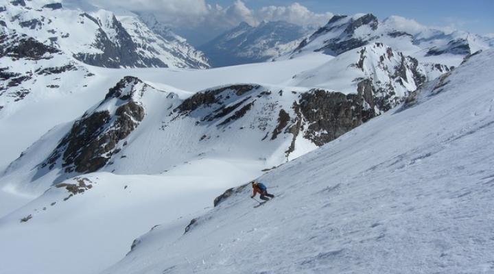 Ski de randonnée face nord de la Tsanteleina