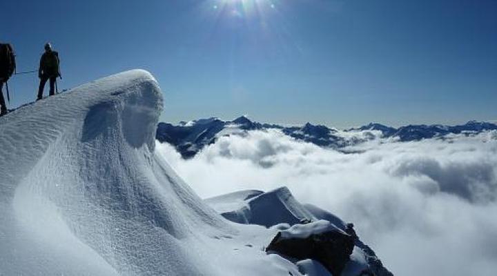 Au sommet du Dôme de la Sache