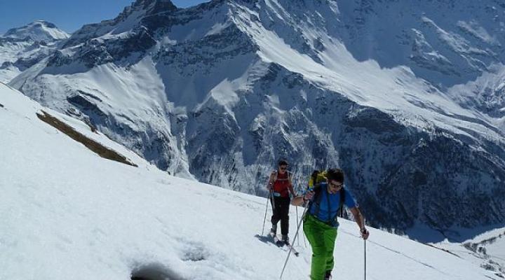 Montée à la crête des lanchettes.