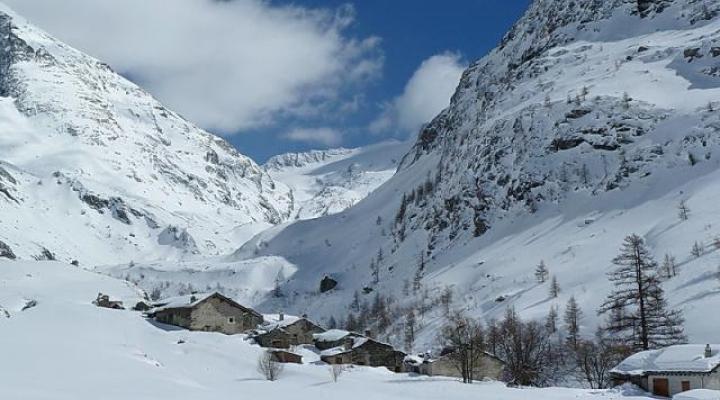 Le village d'Avérole en haute Maurienne.