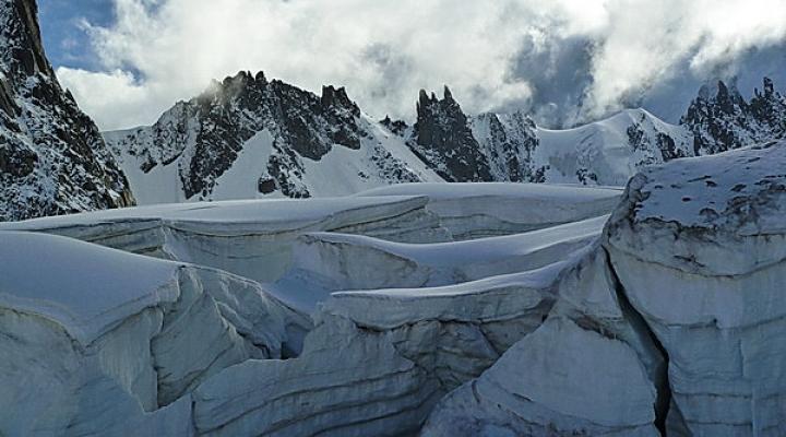 les séracs de la combe maudite.