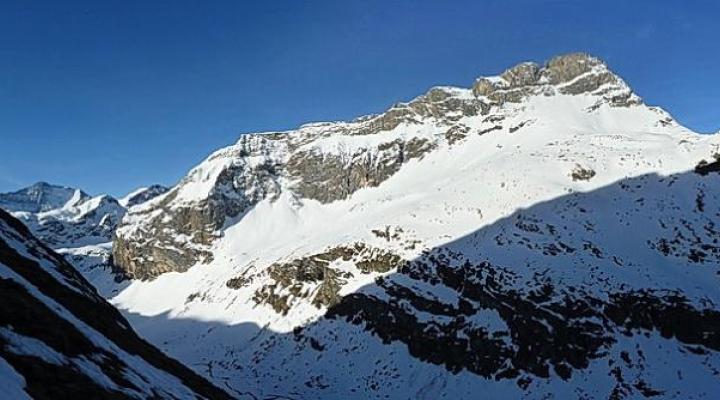 Vue sur l'aliet pendant la montée.