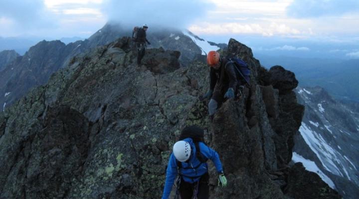 Sur l'arête au depart