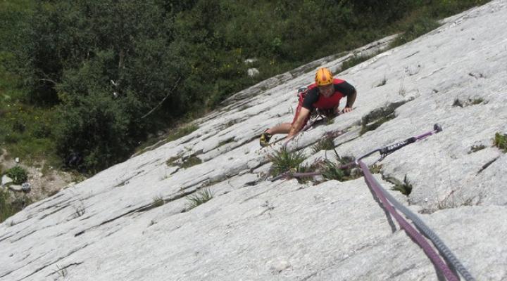 Escalade à Bourg Saint Maurice falaise de séloge