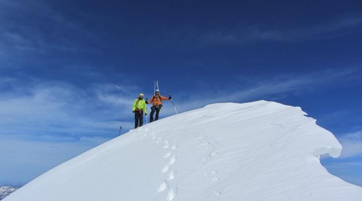 Ski de randonnée en Vanoise  le Mont Pourri - guides des Arcs