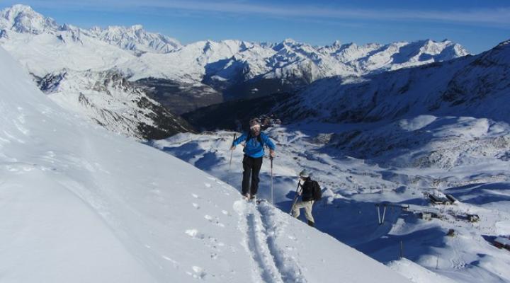 Les Arcs montée à l'Aiguille Grive
