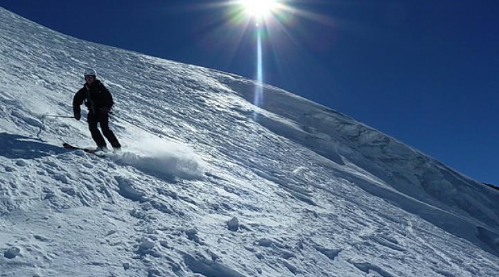 Descente du glacier du geay
