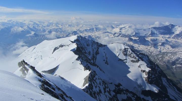 Dôme de la Sache Platières depuis le sommet du Mont Pourri - Vanoise