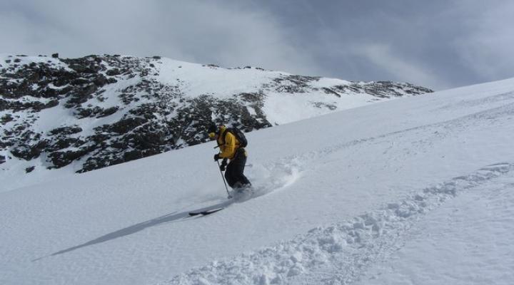 Hors piste rando à Val d'Isère glacier du Gros Cavale