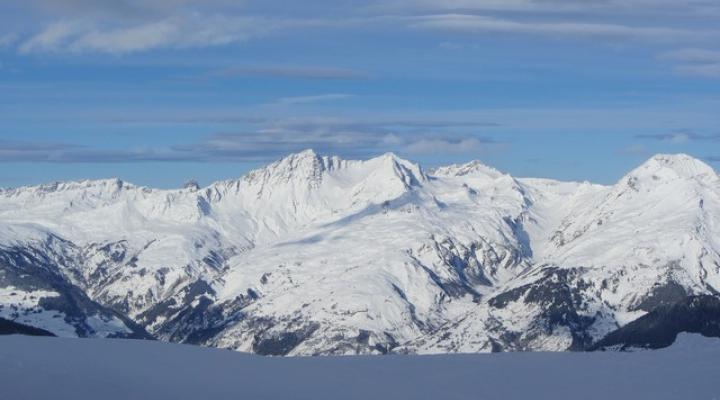 Le massif du Beaufortain vu de Sainte Foy
