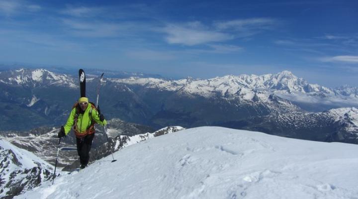 Ski de randonnée en Vanoise  le Mont Pourri - guides des Arcs