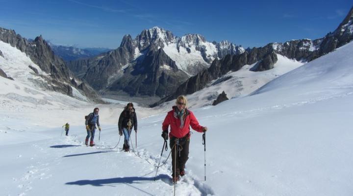 Vallée Blanche - l' Aiguille Verte - guides des Arcs