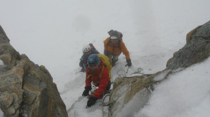 En arrivant au sommet de l'Albaron