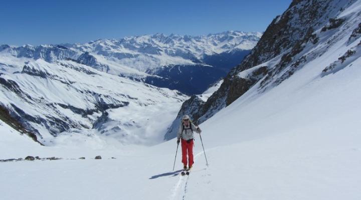 Ski de randonnée dans le Beaufortain pointe de Combe Neuve