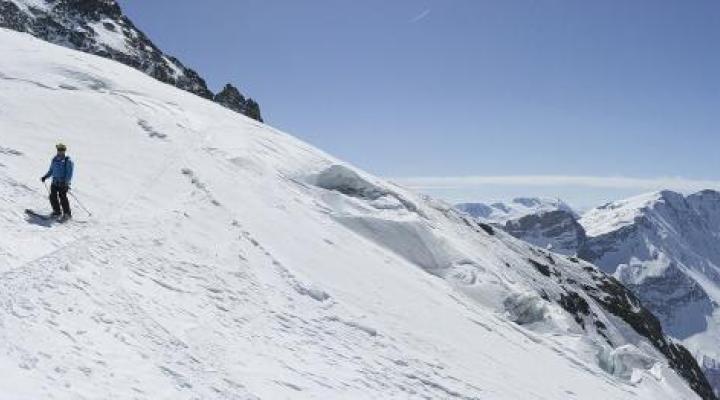 Sur le glacier du Geay