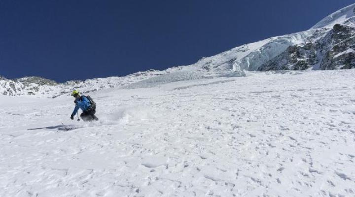Sur le glacier du Geay