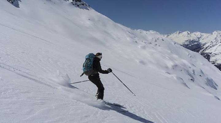 Au dessus du refuge de la Motte.