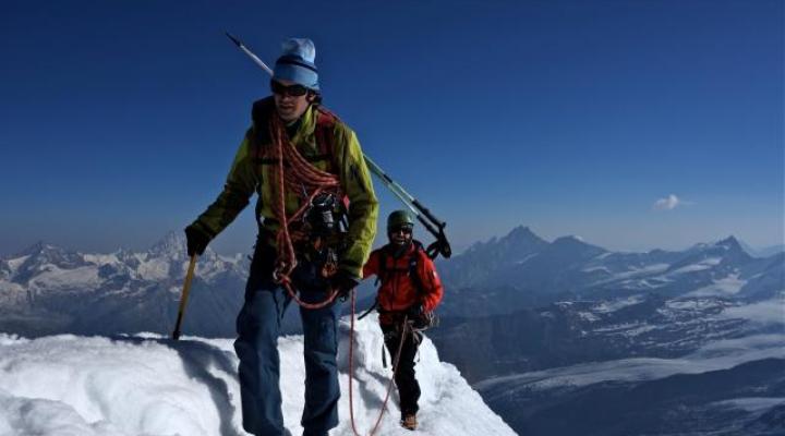 Sur l’arête du Castor